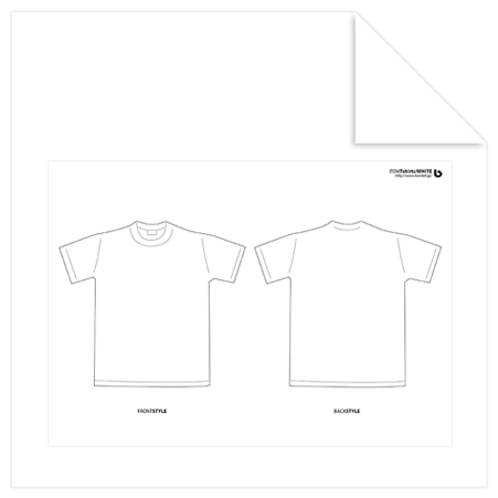 Ｔシャツのラフ案制作用